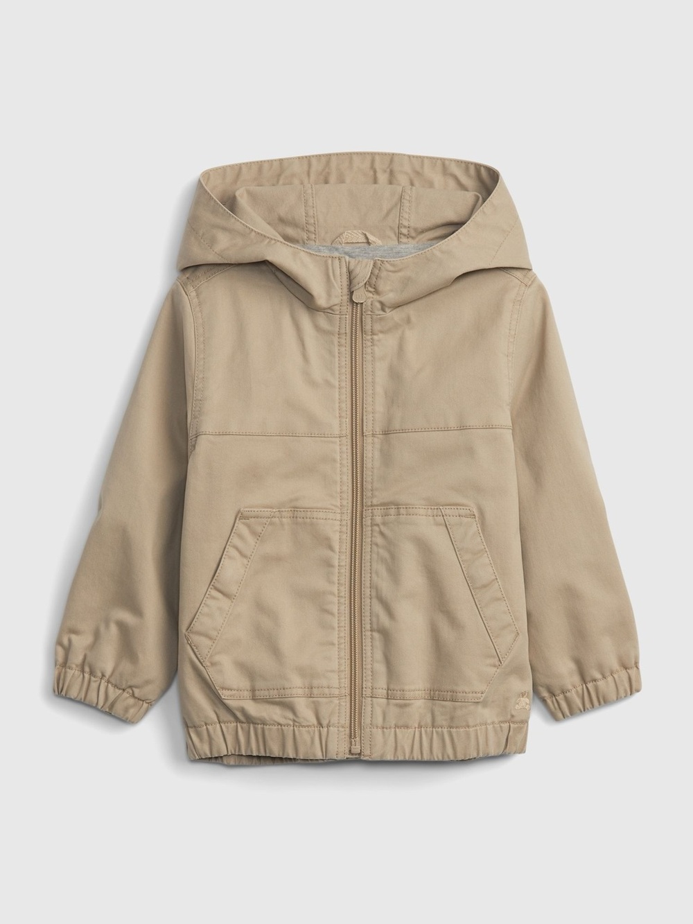 Baby Gap 5T Kids Hooded Zip Jacket in Khaki